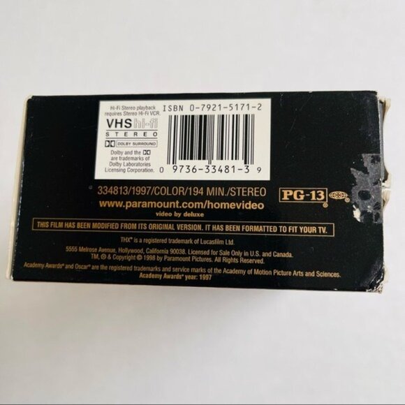 Titanic 1 & 2 VHS Hi Fi Stereo Titanic Movie Classic Drama - Picture 5 of 6